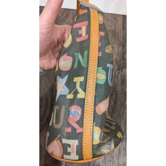 Dooney and Bourke Monogram Coated Canvas Shoulder Bag - Picture 6 of 16